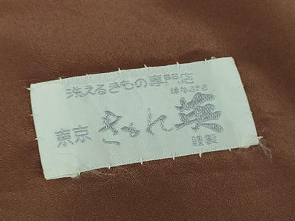 平和屋着物●洗える最高級着物　＜英＞はなぶさ謹製　小紋　亀甲間道　逸品　DABD1649ps