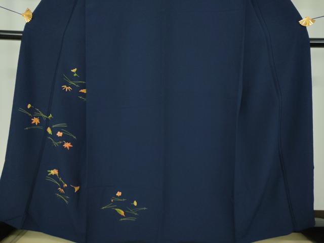 平和屋着物●洗える最高級着物　＜英＞はなぶさ謹製　中国三大刺繍　相良刺繍　総刺繍　訪問着　吹き寄せ文　逸品　DABD1652ps