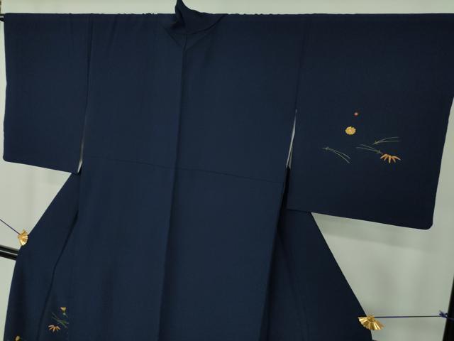 平和屋着物●洗える最高級着物　＜英＞はなぶさ謹製　中国三大刺繍　相良刺繍　総刺繍　訪問着　吹き寄せ文　逸品　DABD1652ps