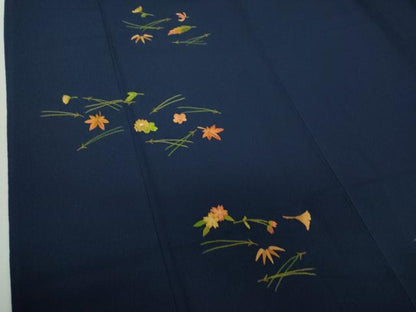 平和屋着物●洗える最高級着物　＜英＞はなぶさ謹製　中国三大刺繍　相良刺繍　総刺繍　訪問着　吹き寄せ文　逸品　DABD1652ps