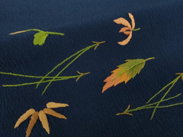 平和屋着物●洗える最高級着物　＜英＞はなぶさ謹製　中国三大刺繍　相良刺繍　総刺繍　訪問着　吹き寄せ文　逸品　DABD1652ps