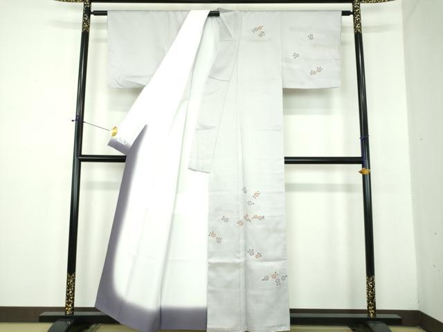 平和屋着物●洗える最高級着物　＜英＞はなぶさ謹製　訪問着　霞花文　金銀彩　逸品　DABD1653ps