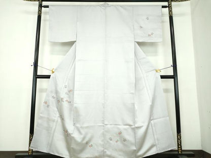 平和屋着物●洗える最高級着物　＜英＞はなぶさ謹製　訪問着　霞花文　金銀彩　逸品　DABD1653ps