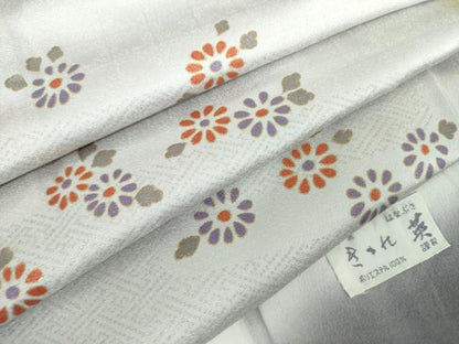 平和屋着物●洗える最高級着物　＜英＞はなぶさ謹製　訪問着　霞花文　金銀彩　逸品　DABD1653ps