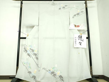 平和屋着物＊夏物　本加賀友禅作家　杉村典重作　訪問着　絽　想々　色紙・証紙付き　正絹　逸品　DABD1665ps