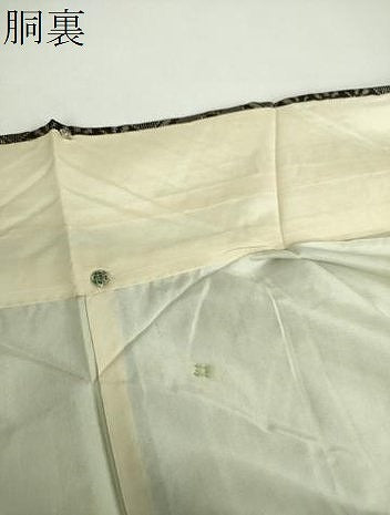 平和屋着物●本場大島紬　龍郷絣　花菱文　祝義光作　証紙付き　正絹　逸品　未使用　DABD1676ps