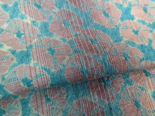 平和屋着物●菅原工房　菅原結作　漢方染紬　間道　証紙付き　正絹　逸品　DABD1680ps