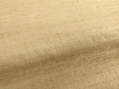 平和屋着物●結城紬　色無地　枯色　正絹　逸品　DABD1681ps
