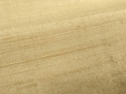 平和屋着物●結城紬　色無地　枯色　正絹　逸品　DABD1681ps
