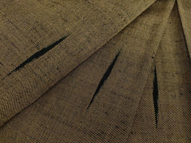 平和屋着物●ざざんざ織　伊兵衛織　単衣　正絹　逸品　DABD1688ps