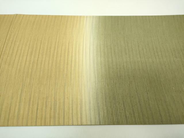 平和屋着物●本塩沢　やまだ織　太鼓柄袋帯　雪の中のきれ　霞文　証紙付き　正絹　逸品　DABD1750ps
