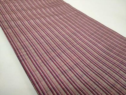 平和屋着物●菅原工房　菅原結作　漢方染紬　両方向　両面全通柄袋帯　霞文　正絹　逸品　未使用　DABD1773ps