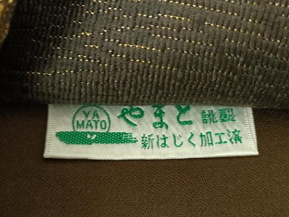 平和屋着物●六通柄袋帯　唐織　舞桜　金糸　やまと誂製　正絹　逸品　DABD1784ps
