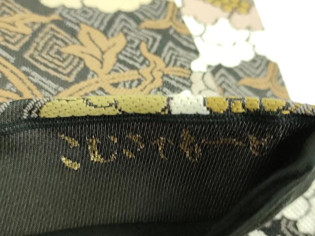 平和屋着物●こむさでもーど・COMME CA DU MODE　六通柄袋帯　唐織　牡丹唐草　正絹　逸品　DABD1788ps