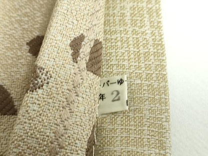 平和屋着物●両面　全通柄袋帯　舞桜　正絹　逸品　DABD1801ps