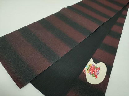 平和屋着物●太鼓柄袋帯　絞り　切嵌　紅型　シーサー　ラメ糸　正絹　逸品　DABD1802ps