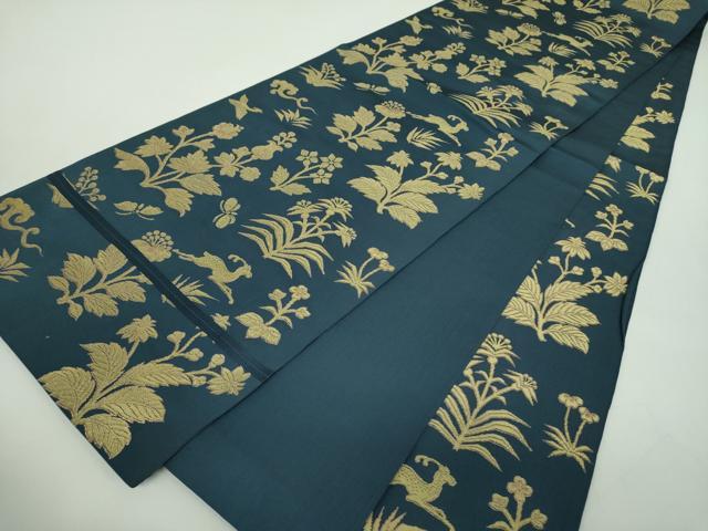 平和屋着物●西陣　川島織物　全通柄　本袋帯　鳥獣花文　金糸　正絹　逸品　DABD1825ps
