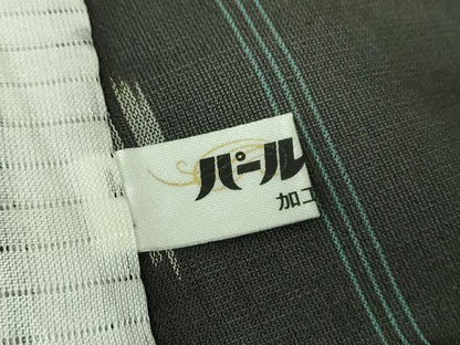 平和屋着物＊夏物　本場琉球絣　夏琉球　トゥイグヮー　黒地　野原広光作　証紙付き　正絹　逸品　DABD1829ps