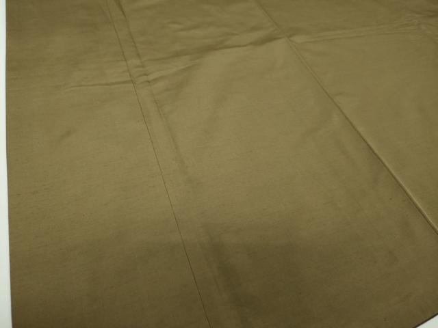 平和屋着物●男性　紬　キングサイズ　色無地　濃油色　高島屋扱い　正絹　逸品　DABD1830ps