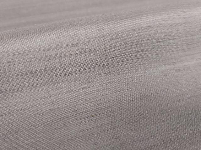 平和屋着物●国指定重要無形文化財　本場久米島紬　手織　希少色　色無地　薄色　反端付き　正絹　逸品　DABD1837ps