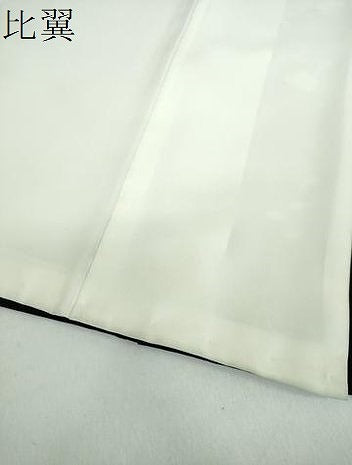 平和屋着物●豪華黒留袖　友禅　作家物　草花文　正絹　逸品　DABD1844ps