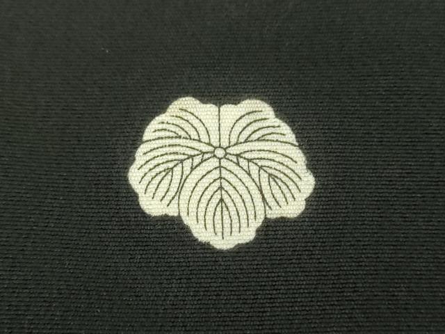 平和屋着物●豪華黒留袖　友禅　作家物　草花文　正絹　逸品　DABD1844ps