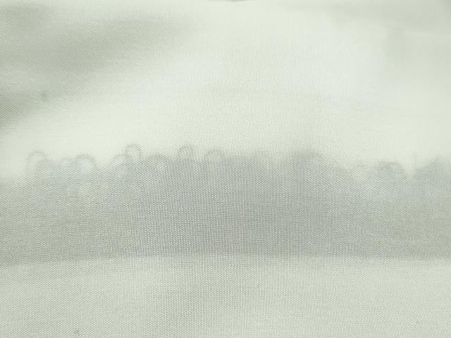 平和屋着物●白鷹お召　110亀甲　総詰め　濃海松茶色地　正絹　逸品　DABD1846ps