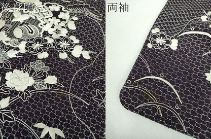 平和屋着物●最高級　中国三大刺繍　スワトウ刺繍　汕頭刺繍　総刺繍　訪問着　雪輪宝尽くし花文　正絹　逸品　DABD1855ps