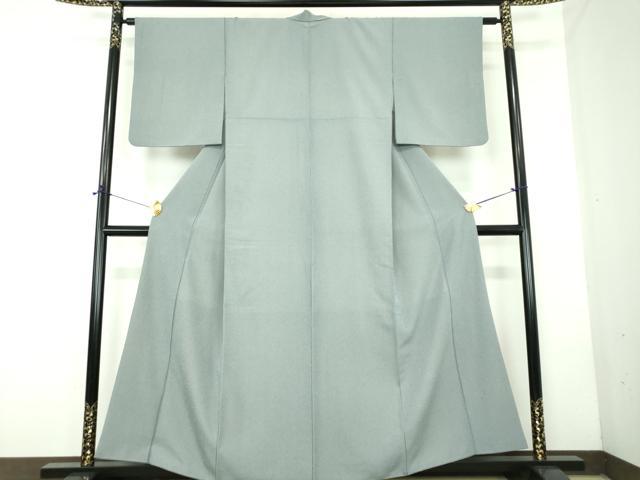 平和屋着物●江戸小紋　万筋　青色×白色　洗える着物　DABD1859ps