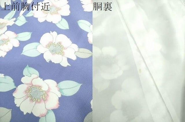 平和屋着物●小紋　舞花文　さんび謹製　洗える着物　未使用　DABD1863ps