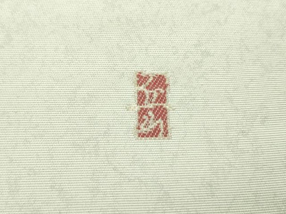 平和屋本店●西陣 長嶋成織物 ながしま帯 本加賀友禅作家 東藤岳 太鼓柄袋帯 松鶴 瀞銀錦 色紙・証紙・共箱付き 正絹 逸品 DABD1879ps