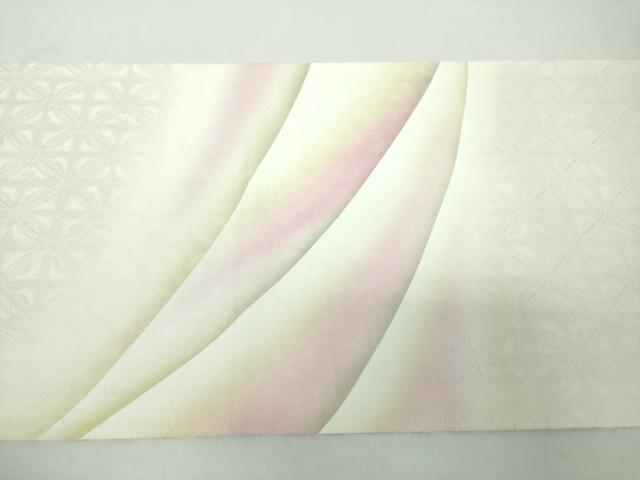 平和屋着物●両面　太鼓柄袋帯　霞文　正絹　逸品　未使用　DABD1884ps