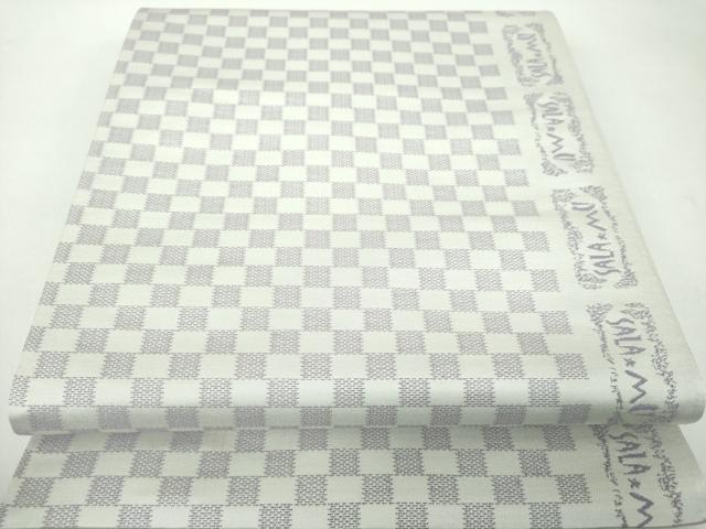 平和屋着物●両面　太鼓柄袋帯　霞文　正絹　逸品　未使用　DABD1884ps