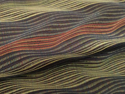 平和屋着物●本場筑前博多織　草木染　手織工房　染匠：小森久　両面　全通柄袋帯　波霞　証紙付き　正絹　逸品　DABD1907ps