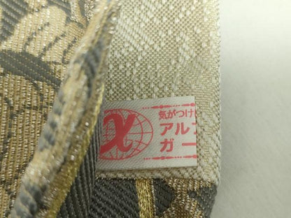 平和屋着物●極上　創業280年　誉田屋源兵衛　六通柄袋帯　金華山織　吉祥花文　金糸　正絹　逸品　未使用　DABD1908ps