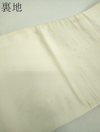 平和屋着物●六通柄袋帯　唐織　名物裂花文　笹蔓緞子　金糸　正絹　逸品　DABD1920ps 平和屋着物○六通柄袋帯 唐織 名物裂花文 笹蔓緞子