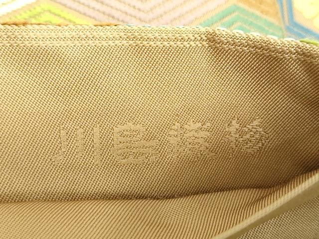 平和屋着物●西陣　川島織物　六通柄　本袋帯　唐織　亀甲花文　正絹　逸品　DABD1924ps