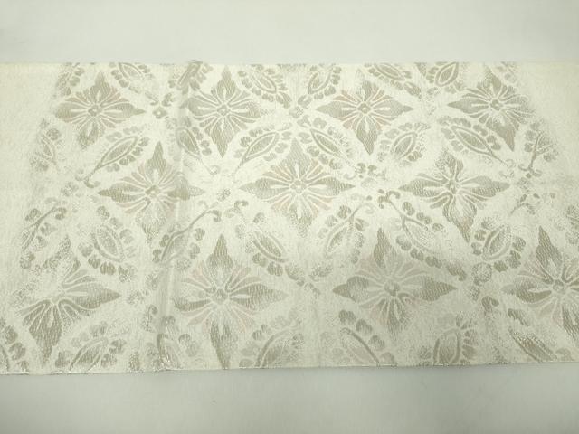 平和屋着物●西陣の名門　加納幸謹製　六通柄袋帯　唐織　吉祥花菱文　金糸　正絹　逸品　DABD1905ps 平和屋着物○西陣の名門 加納幸謹製 六通柄袋帯 唐織 吉祥花菱文 金糸