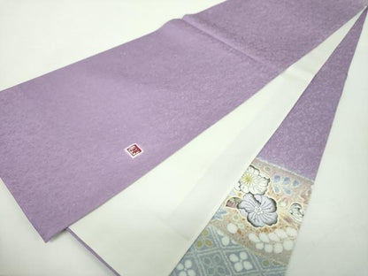平和屋着物●吉乃一廉　幻の辻が花　太鼓柄袋帯　絞り　辻が花　金彩　銀通し地　BANKANわものや　正絹　逸品　DABD1939ps