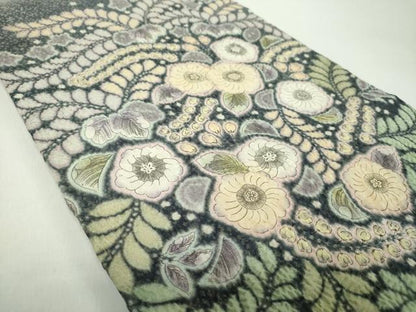 平和屋着物●太鼓柄袋帯　作家物　絞り　辻が花　金通し地　正絹　逸品　DABD1944ps