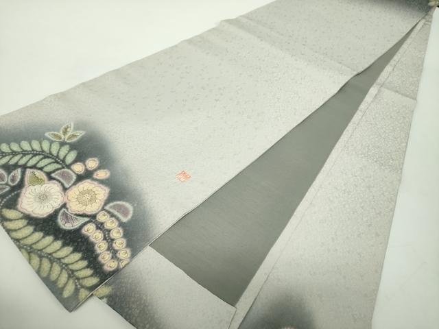 平和屋着物●太鼓柄袋帯　作家物　絞り　辻が花　金通し地　正絹　逸品　DABD1944ps