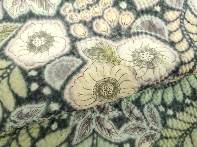 平和屋着物●太鼓柄袋帯　作家物　絞り　辻が花　金通し地　正絹　逸品　DABD1944ps