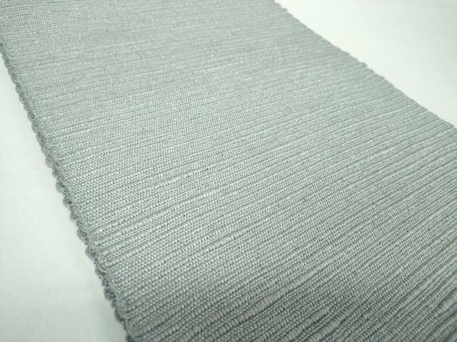 平和屋着物●八寸名古屋帯　信州紬　色無地　豆がら茶色　正絹　逸品　DABD1966ps