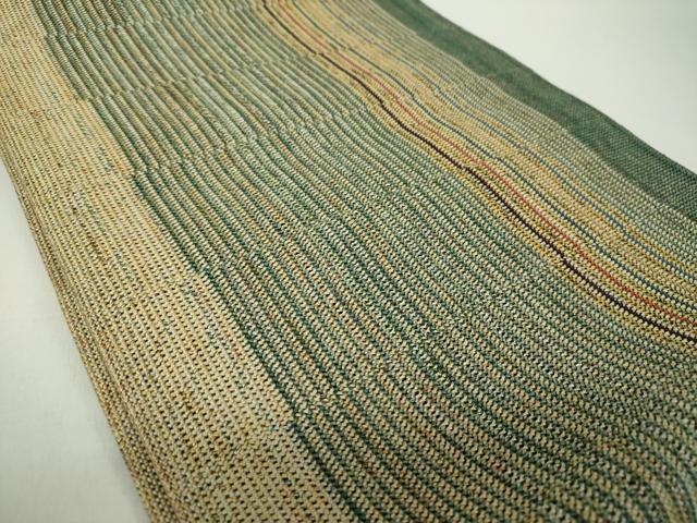 平和屋着物●八寸名古屋帯　組織　間道　金銀糸　正絹　逸品　DABD1971ps 平和屋着物○八寸名古屋帯 組織 間道 金銀糸 正絹 逸品 DABD1971ps