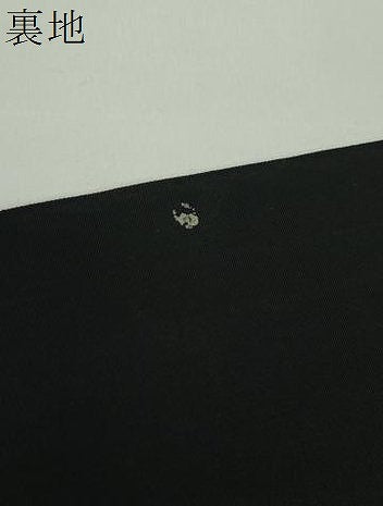 平和屋着物●半幅帯　変わり間道　黒地　DABD1979ps