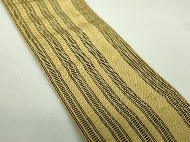 平和屋着物●男性　本場筑前博多織　角帯　献上　正絹　逸品　DABD1989ps
