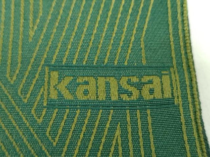 平和屋着物●男性 世界的ファッションデザイナー 山本寛斎 kansaiブランド 両面 角帯  博多織 幾何学文様 逸品 未使用 DABD1998ps