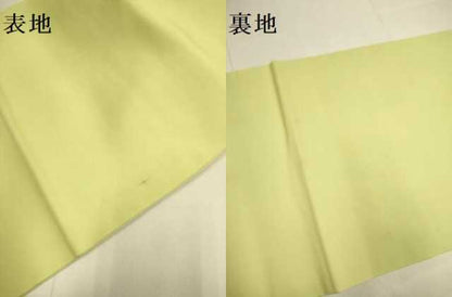 平和屋着物●塩瀬　九寸名古屋帯　手描き　草花文　金彩　正絹　逸品　DABD2044du