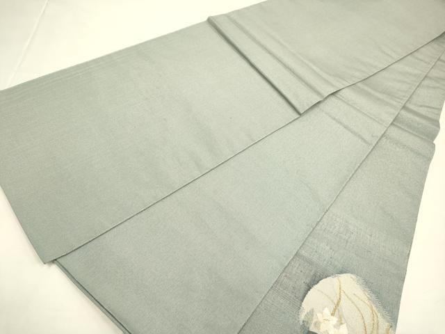 平和屋着物●太鼓柄袋帯　すくい織　秋草文　金糸　正絹　逸品　DABD2049du