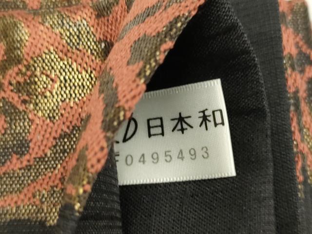 平和屋着物▽西陣 高島織物謹製 六通柄袋帯 スリーシーズン 春夏秋 紬地 草花文 金糸 逸品 DABD2077du